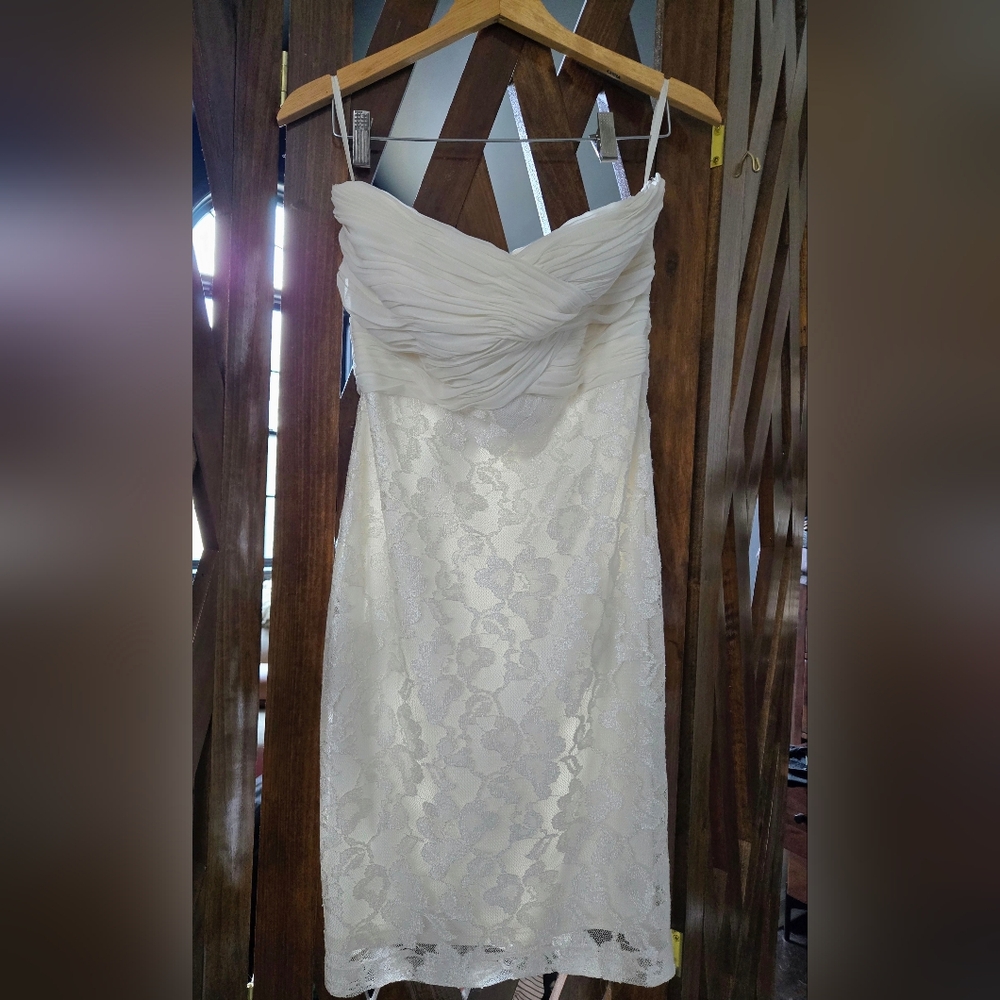 Lauren Ralph Lauren Evening Wedding Ivory Strapless Dress 6